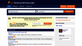 What Gettechnicalwritingjobs.com website looked like in 2018 (5 years ago)