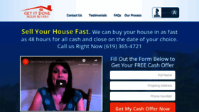 What Getitdonehousebuyers.com website looked like in 2018 (5 years ago)