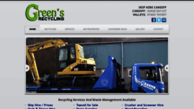 What Greensrecycling.co.uk website looked like in 2018 (5 years ago)