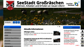 What Grossraeschen.de website looked like in 2018 (5 years ago)