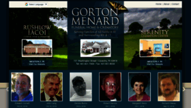 What Gortonmenardfuneralhome.com website looked like in 2018 (5 years ago)