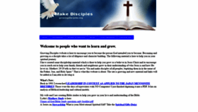 What Growingdisciples.org website looked like in 2018 (5 years ago)