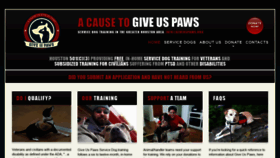 What Giveuspaws.org website looked like in 2018 (5 years ago)