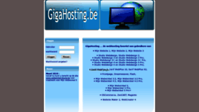 What Gigahosting.be website looked like in 2018 (5 years ago)