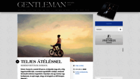 What Gentleman.hu website looked like in 2018 (5 years ago)