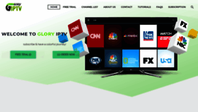 What Glory-iptv.com website looked like in 2018 (5 years ago)