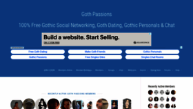 What Gothpassions.com website looked like in 2018 (5 years ago)