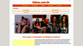 What Gshou.com.br website looked like in 2018 (5 years ago)