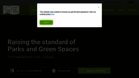 What Greenflagaward.org website looked like in 2018 (5 years ago)