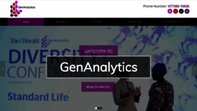 What Genanalytics.co.uk website looked like in 2018 (5 years ago)