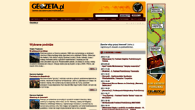 What Geozeta.pl website looked like in 2018 (5 years ago)