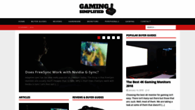 What Gamingsimplified.com website looked like in 2018 (5 years ago)