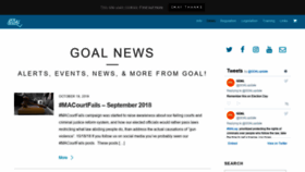 What Goal.org website looked like in 2018 (5 years ago)