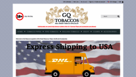 What Gqtobaccos.com website looked like in 2018 (5 years ago)