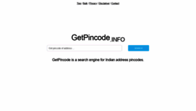 What Getpincode.info website looked like in 2018 (5 years ago)
