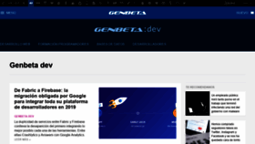 What Genbetadev.com website looked like in 2018 (5 years ago)