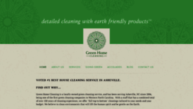 What Greenhomecleaning.com website looked like in 2018 (5 years ago)