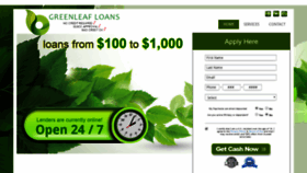 What Greenleafloans.com website looked like in 2018 (5 years ago)