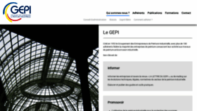 What Gepi.fr website looked like in 2018 (5 years ago)