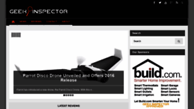 What Geekinspector.com website looked like in 2018 (5 years ago)