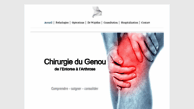 What Genou.paris website looked like in 2018 (5 years ago)