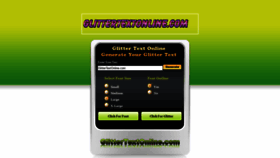 What Glittertextonline.com website looked like in 2018 (5 years ago)
