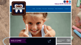 What Gindidental.com website looked like in 2018 (5 years ago)