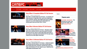 What Gamepc.me website looked like in 2018 (5 years ago)