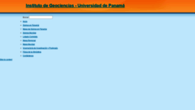 What Geocienciaspanama.org website looked like in 2018 (5 years ago)