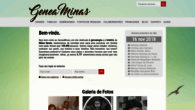 What Geneaminas.com.br website looked like in 2018 (5 years ago)