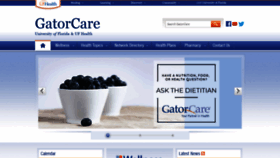 What Gatorcare.org website looked like in 2018 (5 years ago)