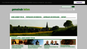 What Gemeinde-leiten.de website looked like in 2018 (5 years ago)