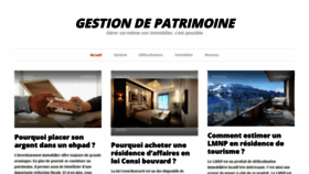 What Gestion-et-patrimoine.com website looked like in 2018 (5 years ago)