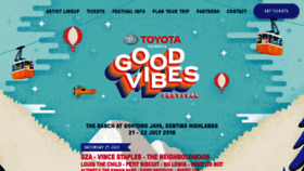 What Goodvibesfestival.com website looked like in 2018 (5 years ago)