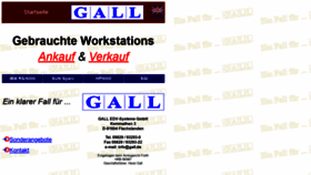 What Gall.de website looked like in 2018 (5 years ago)