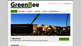 What Greenbeeservice.com website looked like in 2018 (5 years ago)