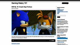 What Gaminghistory101.com website looked like in 2018 (5 years ago)