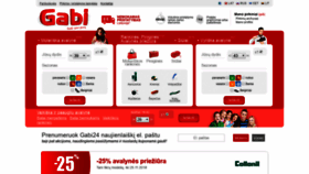 What Gabi24.lt website looked like in 2018 (5 years ago)