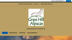 What Grasshillalpacas.com website looked like in 2018 (5 years ago)