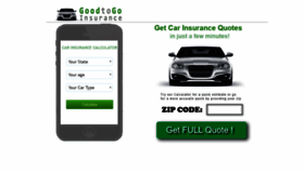 What Goodtogoinsurance.org website looked like in 2018 (5 years ago)