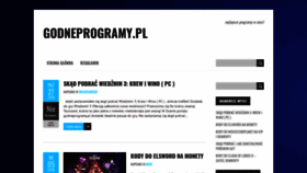 What Godneprogramy.pl website looked like in 2018 (5 years ago)