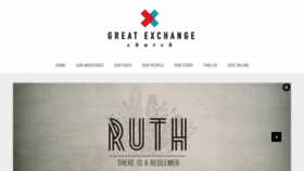What Greatexchangechurch.com website looked like in 2018 (5 years ago)