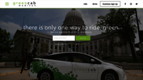 What Greencabmadison.com website looked like in 2018 (5 years ago)