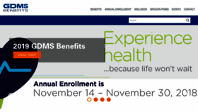 What Gdmsbenefits.com website looked like in 2018 (5 years ago)