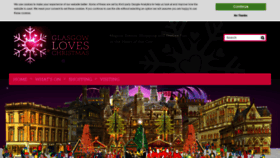 What Glasgowloveschristmas.com website looked like in 2018 (5 years ago)