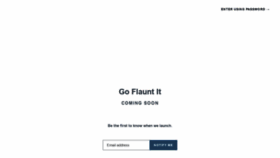 What Goflauntit.com website looked like in 2018 (5 years ago)