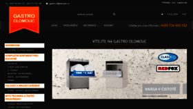 What Gastro-olomouc.cz website looked like in 2018 (5 years ago)