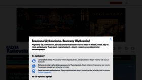 What Gazetakrakowska.pl website looked like in 2018 (5 years ago)