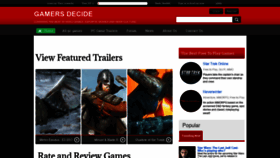 What Gamersdecide.com website looked like in 2018 (5 years ago)