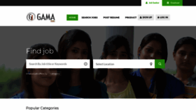 What Gamajobs.com website looked like in 2018 (5 years ago)